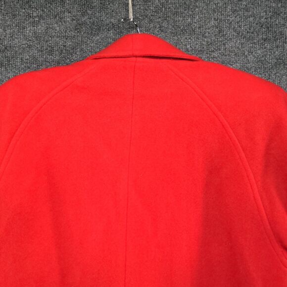 Angiola Bellini Women's Blazer Jacket Red 14 Shawl Lapel One Button Wool Italy - Picture 6 of 12